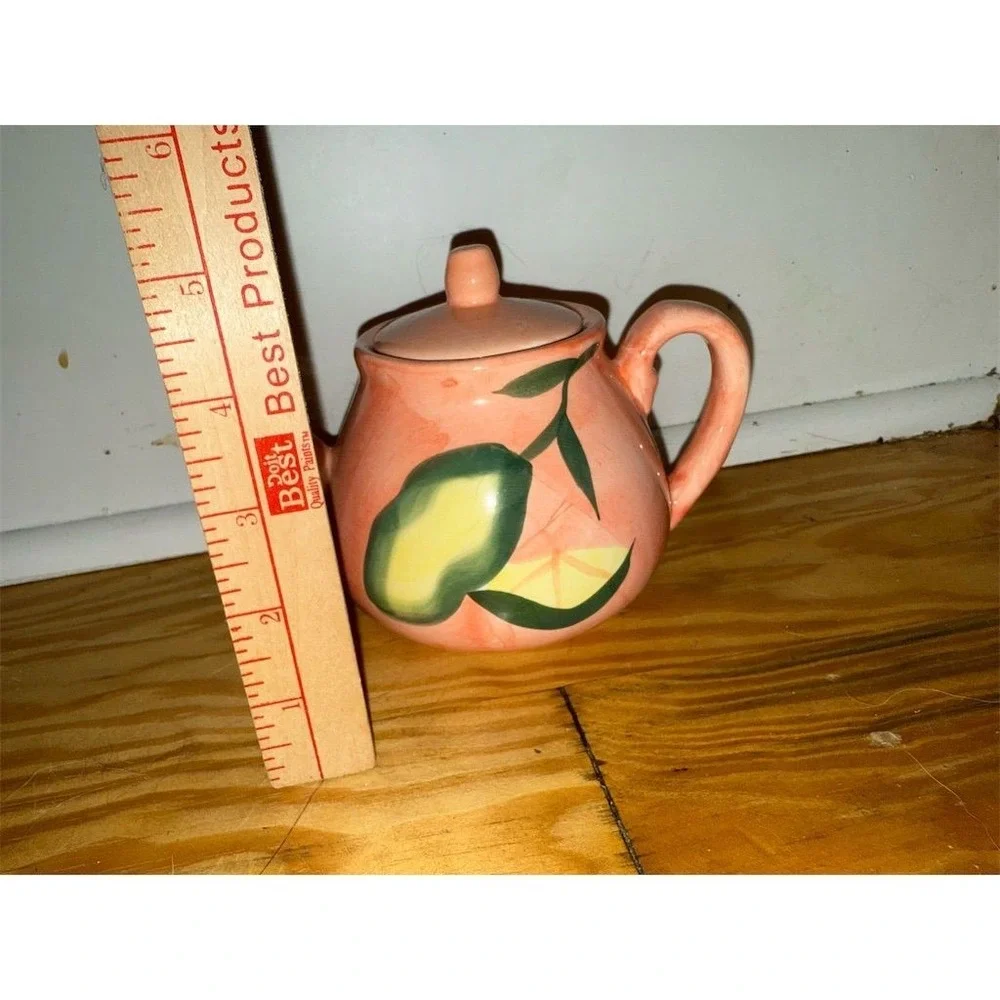 CBK LTD Hand‎ Painted Ceramic Teapot Artistic Fruit Motif Multicolor